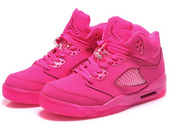 Womens Air Jordan Retro 5 All Pink Greece